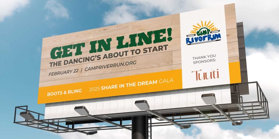 Tuuti Agency Billboard Sponsors for Camp River Run Nonprofit